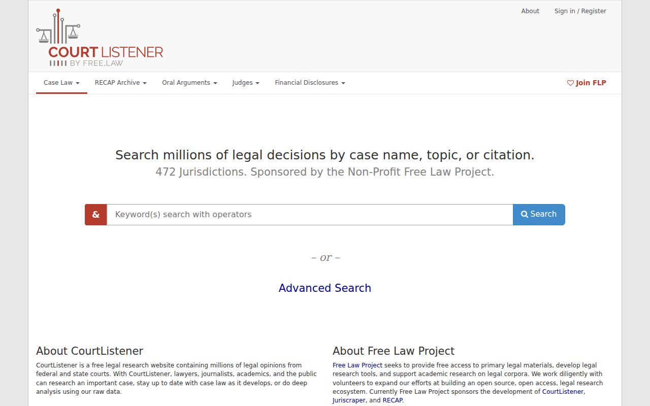 Shelby County case search free federal RECAP alternative